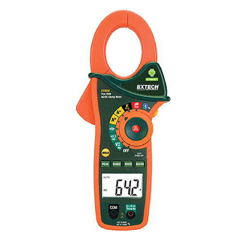 CAT IV 1000A True RMS AC/DC Clamp Meter With Built In IR Thermometer & Bluetooth [EX850] In Samastipur
