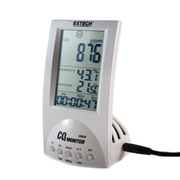 extech-indoor-air-quality-co2-monitor-co220-angled