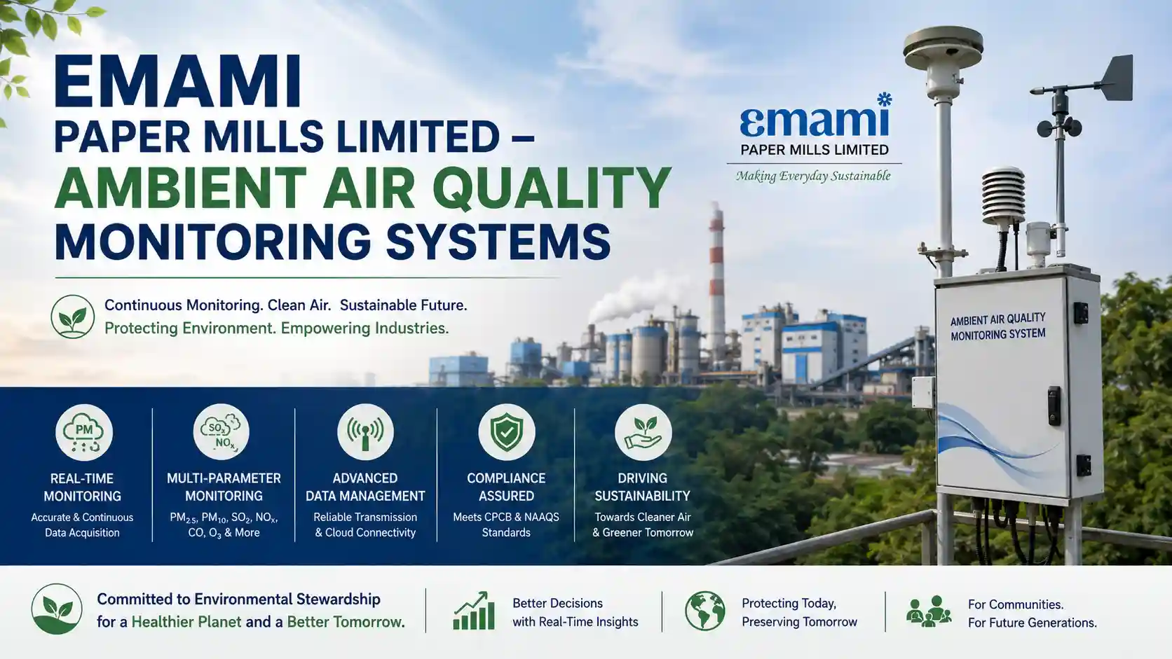 Emami Paper Mills Limited – Ambient Air Quality Monitoring Systems