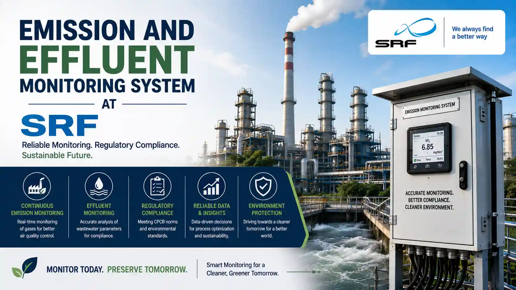 Emission and Effluent Monitoring System at SRF