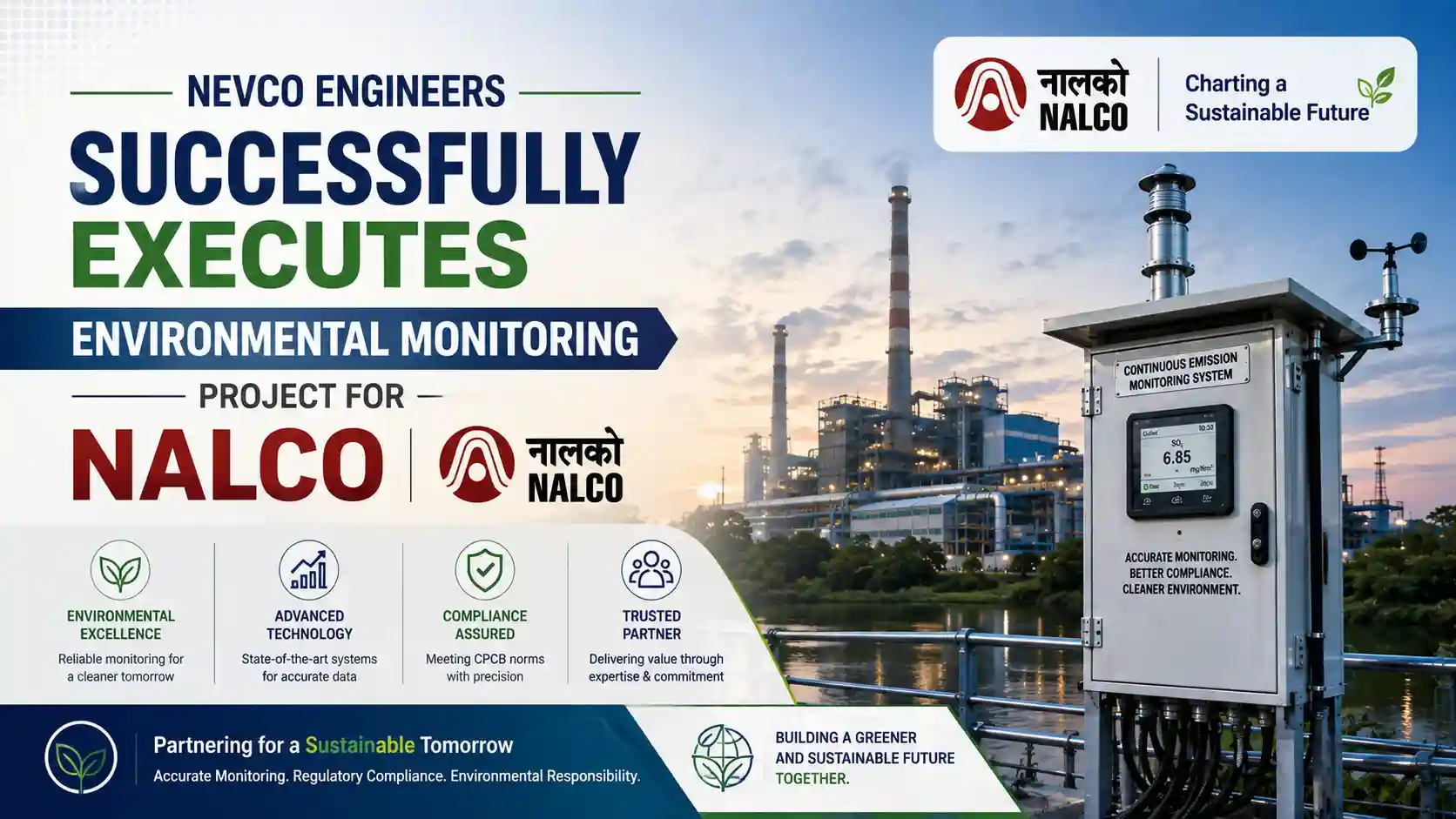 NEVCO Engineers Successfully Executes Environmental Monitoring Project for National Aluminium Company Limited (NALCO)