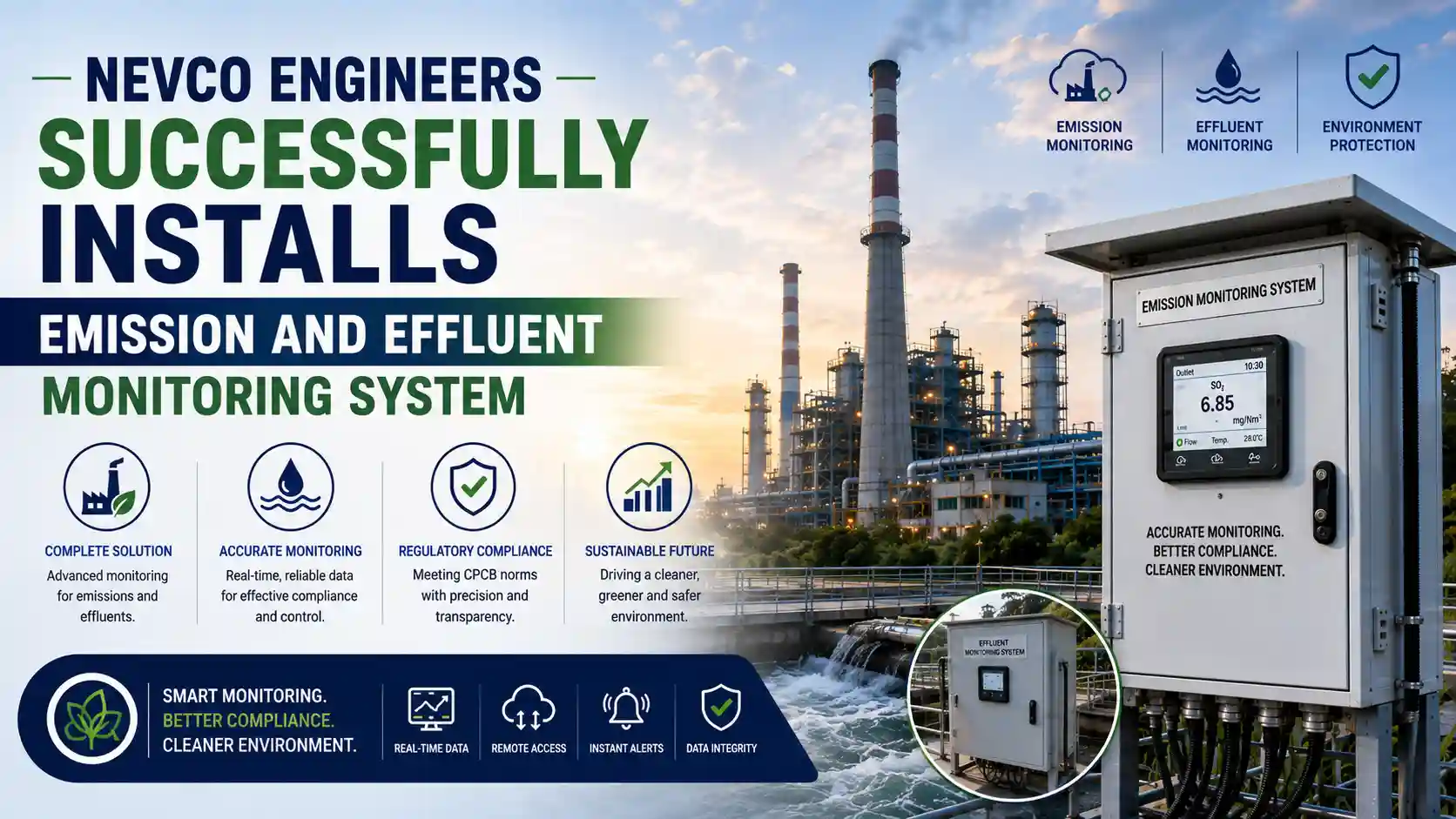 NEVCO Engineers Successfully Installs Emission and Effluent Monitoring System