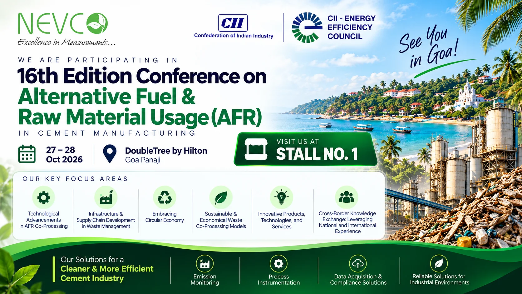 NEVCO at AFR 2026: Sustainable Cement & Emissions